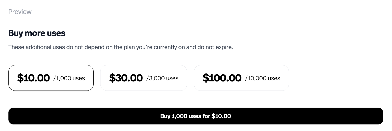 Sell Users Extra Credits